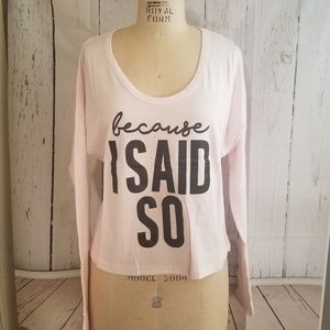 2pc Dolman long sleeve novelty tee